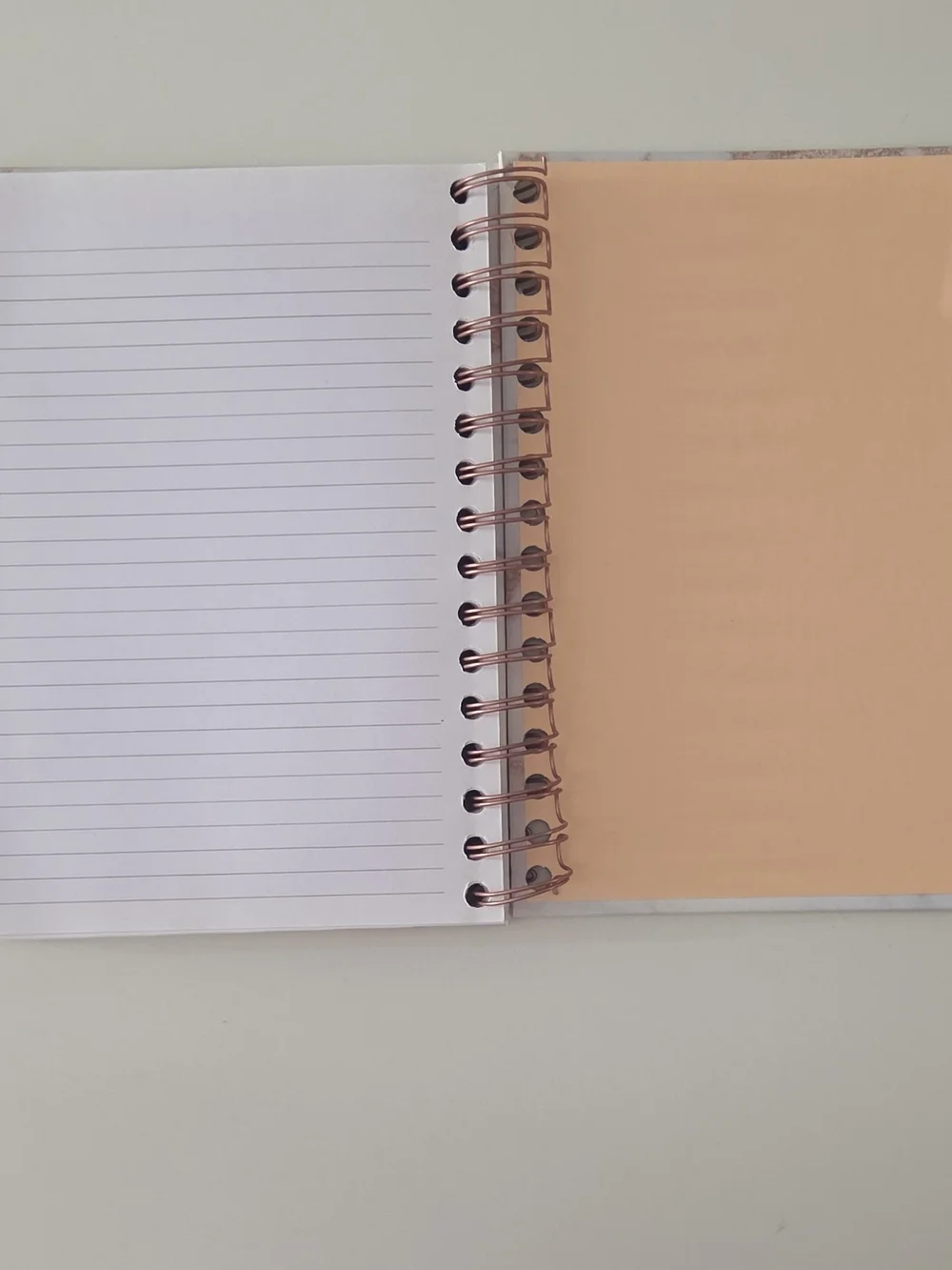 Note to Self Marble Notebook with Rose Gold Accents